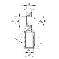 US GIL70-UK-2RS, (j) DIN ISO 12 240-4 (bio)(zhn)(ni)ݼySo(h)ɂ(c)ܷ