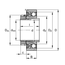 {(dio)S 2205-K-2RS-TVH-C3 + H305, (j) DIN 630  DIN 5415 (bio)(zhn)Ҫߴ, F׺;oףɂ(c)ܷ