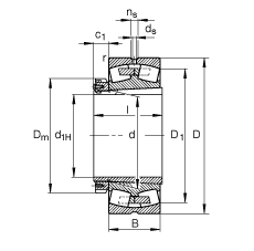 {ĝLS 23984-K-MB + H3984,  DIN 635-2 ˜ʵҪߴ, F׺;o