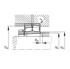 {ĝLS 22316-E1-K-T41A + H2316,  DIN 635-2 ˜ʵҪߴ, F׺;o