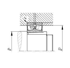 {ĝLS 22334-K-MB + AH2334G,  DIN 635-2 ˜ʵҪߴ, F׺ж