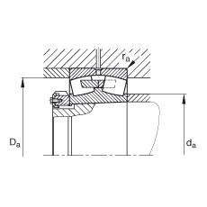 {ĝLS 23964-K-MB,  DIN 635-2 ˜ʵҪߴ, FףF 1:12
